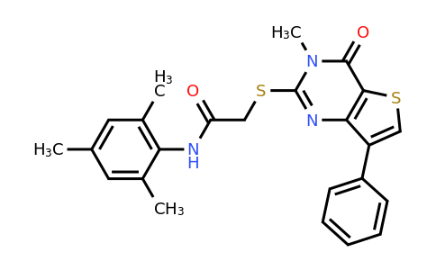 1040632-55-0 | N-mesityl-2-((3-methyl-4-oxo-7-phenyl-3,4-dihydrothieno[3,2-d]pyrimidin-2-yl)thio)acetamide