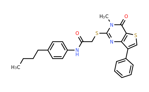 1040632-67-4 | N-(4-butylphenyl)-2-((3-methyl-4-oxo-7-phenyl-3,4-dihydrothieno[3,2-d]pyrimidin-2-yl)thio)acetamide