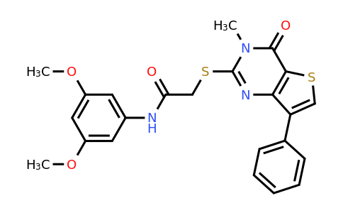 1040632-91-4 | N-(3,5-dimethoxyphenyl)-2-((3-methyl-4-oxo-7-phenyl-3,4-dihydrothieno[3,2-d]pyrimidin-2-yl)thio)acetamide