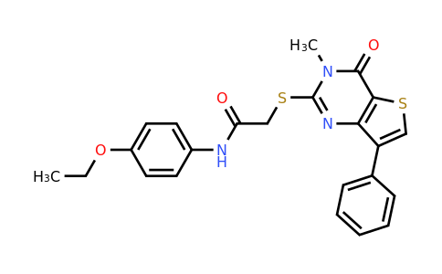 1040633-01-9 | N-(4-ethoxyphenyl)-2-((3-methyl-4-oxo-7-phenyl-3,4-dihydrothieno[3,2-d]pyrimidin-2-yl)thio)acetamide