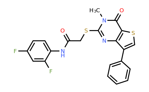 1040633-88-2 | N-(2,4-difluorophenyl)-2-((3-methyl-4-oxo-7-phenyl-3,4-dihydrothieno[3,2-d]pyrimidin-2-yl)thio)acetamide