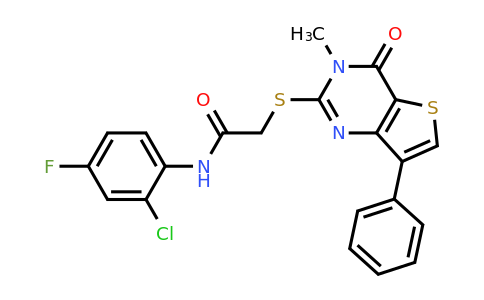 1040634-16-9 | N-(2-chloro-4-fluorophenyl)-2-((3-methyl-4-oxo-7-phenyl-3,4-dihydrothieno[3,2-d]pyrimidin-2-yl)thio)acetamide