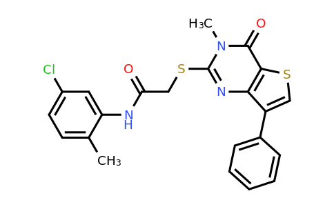 1040634-69-2 | N-(5-chloro-2-methylphenyl)-2-((3-methyl-4-oxo-7-phenyl-3,4-dihydrothieno[3,2-d]pyrimidin-2-yl)thio)acetamide
