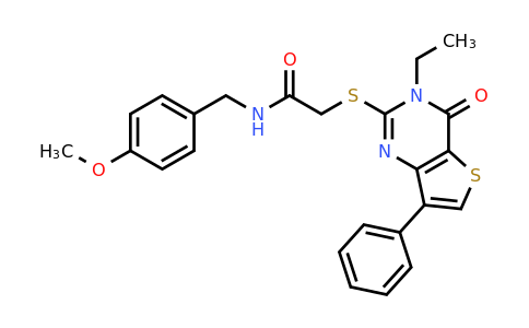 1040635-49-1 | 2-((3-Ethyl-4-oxo-7-phenyl-3,4-dihydrothieno[3,2-d]pyrimidin-2-yl)thio)-N-(4-methoxybenzyl)acetamide