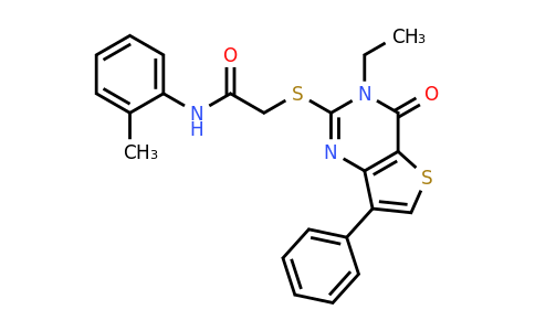 1040636-21-2 | 2-((3-Ethyl-4-oxo-7-phenyl-3,4-dihydrothieno[3,2-d]pyrimidin-2-yl)thio)-N-(o-tolyl)acetamide