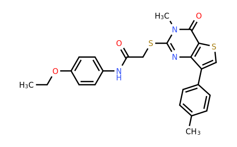 1040648-98-3 | N-(4-ethoxyphenyl)-2-((3-methyl-4-oxo-7-(p-tolyl)-3,4-dihydrothieno[3,2-d]pyrimidin-2-yl)thio)acetamide