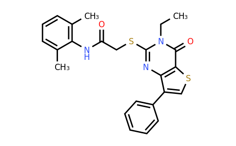 1040660-05-6 | N-(2,6-dimethylphenyl)-2-((3-ethyl-4-oxo-7-phenyl-3,4-dihydrothieno[3,2-d]pyrimidin-2-yl)thio)acetamide
