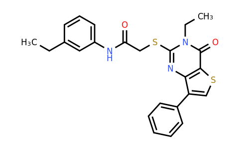 1040660-28-3 | 2-((3-Ethyl-4-oxo-7-phenyl-3,4-dihydrothieno[3,2-d]pyrimidin-2-yl)thio)-N-(3-ethylphenyl)acetamide