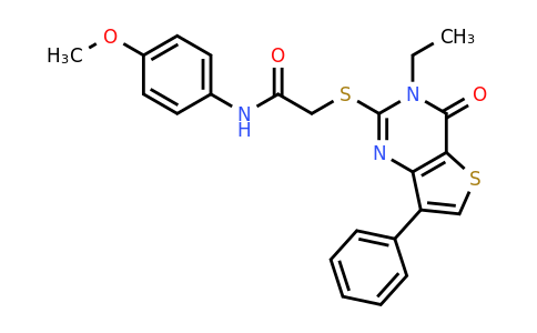 1040660-64-7 | 2-((3-Ethyl-4-oxo-7-phenyl-3,4-dihydrothieno[3,2-d]pyrimidin-2-yl)thio)-N-(4-methoxyphenyl)acetamide