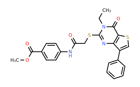 1040661-66-2 | Methyl 4-(2-((3-ethyl-4-oxo-7-phenyl-3,4-dihydrothieno[3,2-d]pyrimidin-2-yl)thio)acetamido)benzoate