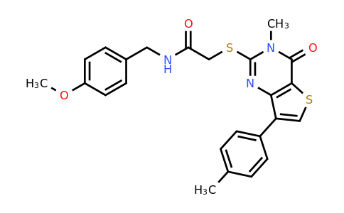 1040675-46-4 | N-(4-methoxybenzyl)-2-((3-methyl-4-oxo-7-(p-tolyl)-3,4-dihydrothieno[3,2-d]pyrimidin-2-yl)thio)acetamide