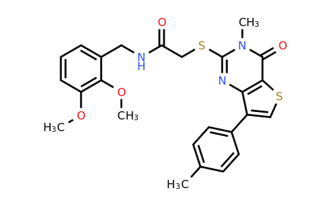 1040675-53-3 | N-(2,3-dimethoxybenzyl)-2-((3-methyl-4-oxo-7-(p-tolyl)-3,4-dihydrothieno[3,2-d]pyrimidin-2-yl)thio)acetamide
