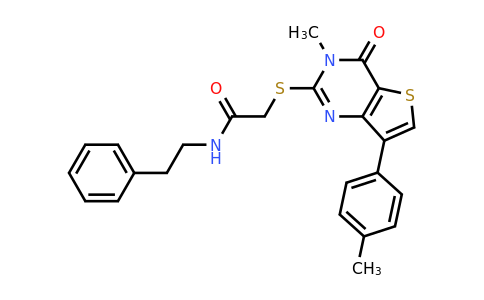 1040675-67-9 | 2-((3-Methyl-4-oxo-7-(p-tolyl)-3,4-dihydrothieno[3,2-d]pyrimidin-2-yl)thio)-N-phenethylacetamide