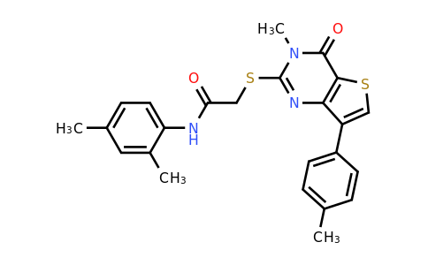 1040676-16-1 | N-(2,4-dimethylphenyl)-2-((3-methyl-4-oxo-7-(p-tolyl)-3,4-dihydrothieno[3,2-d]pyrimidin-2-yl)thio)acetamide
