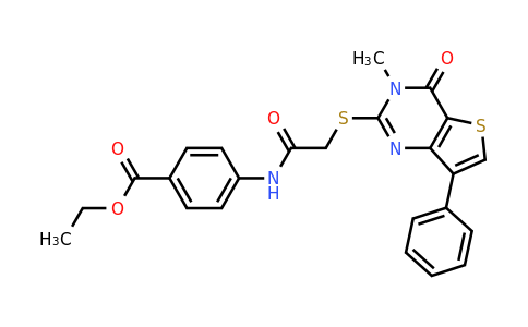 1040682-29-8 | Ethyl 4-(2-((3-methyl-4-oxo-7-phenyl-3,4-dihydrothieno[3,2-d]pyrimidin-2-yl)thio)acetamido)benzoate
