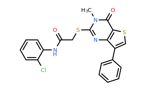 1040682-45-8 | N-(2-chlorophenyl)-2-((3-methyl-4-oxo-7-phenyl-3,4-dihydrothieno[3,2-d]pyrimidin-2-yl)thio)acetamide
