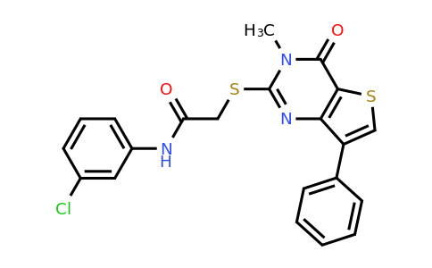 1040682-53-8 | N-(3-chlorophenyl)-2-((3-methyl-4-oxo-7-phenyl-3,4-dihydrothieno[3,2-d]pyrimidin-2-yl)thio)acetamide