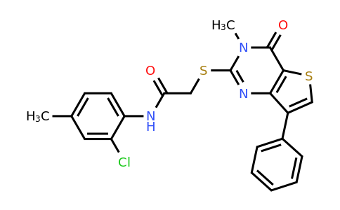 1040682-60-7 | N-(2-chloro-4-methylphenyl)-2-((3-methyl-4-oxo-7-phenyl-3,4-dihydrothieno[3,2-d]pyrimidin-2-yl)thio)acetamide