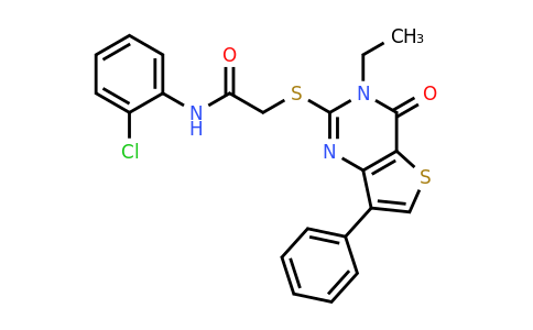 1040682-98-1 | N-(2-chlorophenyl)-2-((3-ethyl-4-oxo-7-phenyl-3,4-dihydrothieno[3,2-d]pyrimidin-2-yl)thio)acetamide
