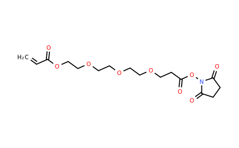 2-(2-(2-(3-((2,5-Dioxopyrrolidin-1-yl)oxy)-3-oxopropoxy)ethoxy)ethoxy)ethyl acrylate