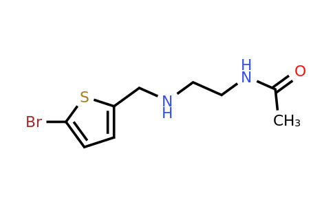 1042541-14-9 | n-(2-(((5-Bromothiophen-2-yl)methyl)amino)ethyl)acetamide