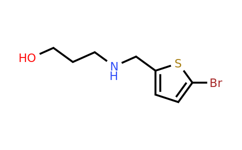 1042587-29-0 | 3-(((5-Bromothiophen-2-yl)methyl)amino)propan-1-ol