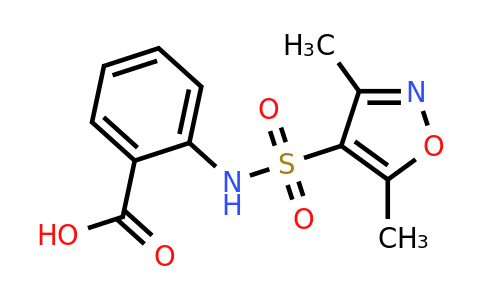 2-((3,5-Dimethylisoxazole)-4-sulfonamido)benzoic acid