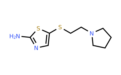 1042777-99-0 | 5-((2-(Pyrrolidin-1-yl)ethyl)thio)thiazol-2-amine