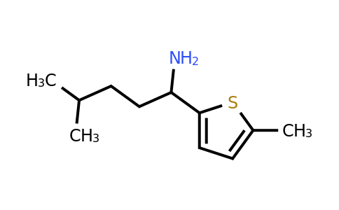 1042791-47-8 | 4-Methyl-1-(5-methylthiophen-2-yl)pentan-1-amine