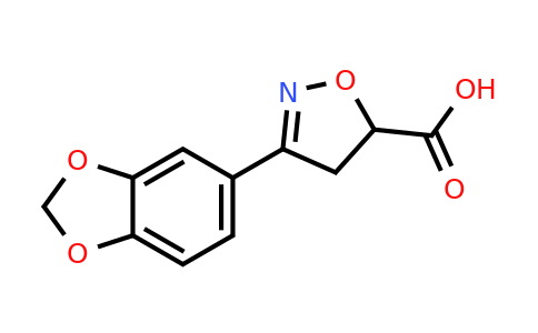 1043605-25-9 | 3-(2H-1,3-benzodioxol-5-yl)-4,5-dihydro-1,2-oxazole-5-carboxylic acid