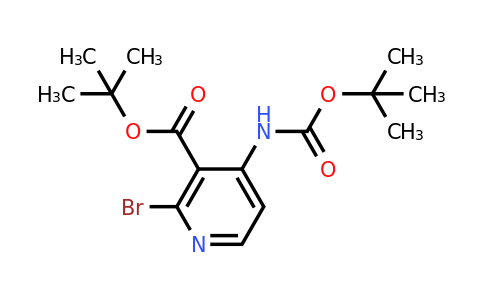 tert-Butyl 2-bromo-4-((tert-butoxycarbonyl)amino)nicotinate