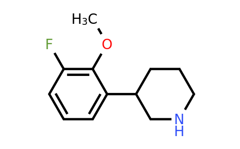 1044773-93-4 | 3-(3-Fluoro-2-methoxyphenyl)piperidine