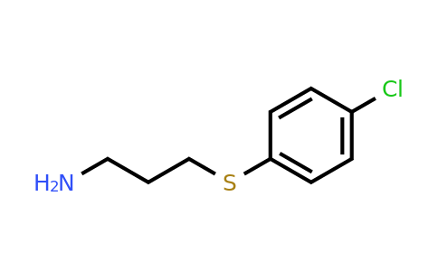 3-((4-Chlorophenyl)thio)propan-1-amine