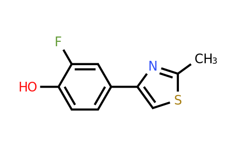 1049605-13-1 | 2-Fluoro-4-(2-methyl-1,3-thiazol-4-yl)phenol