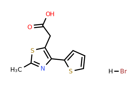 1049701-33-8 | 2-[2-methyl-4-(thiophen-2-yl)-1,3-thiazol-5-yl]acetic acid hydrobromide