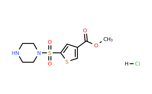 1049723-26-3 | Methyl 5-(piperazine-1-sulfonyl)thiophene-3-carboxylate hydrochloride