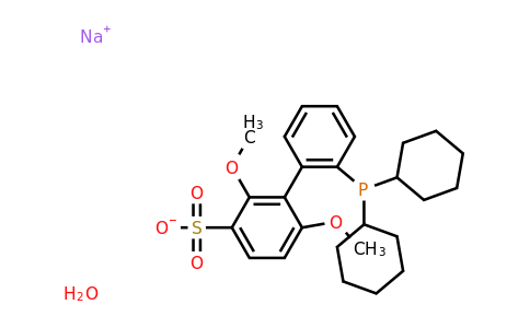 sodium 2'-(dicyclohexylphosphanyl)-2,6-dimethoxy-[1,1'-biphenyl]-3-sulfonate hydrate