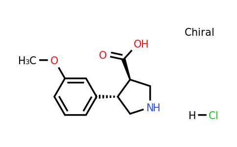 1049735-29-6 | Rac-(3r,4s)-4-(3-methoxyphenyl)pyrrolidine-3-carboxylic acid hydrochloride