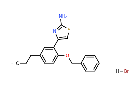 1049754-43-9 | 4-(2-(Benzyloxy)-5-propylphenyl)thiazol-2-amine hydrobromide
