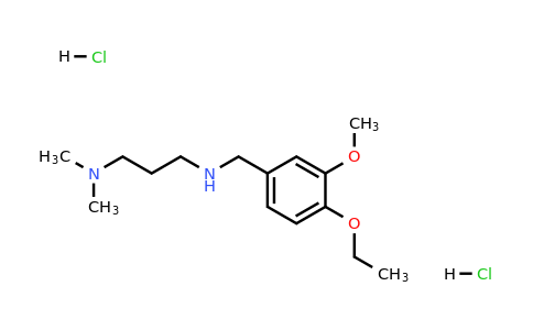 [3-(dimethylamino)propyl][(4-ethoxy-3-methoxyphenyl)methyl]amine dihydrochloride