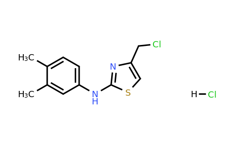 4-(Chloromethyl)-n-(3,4-dimethylphenyl)-1,3-thiazol-2-amine hydrochloride