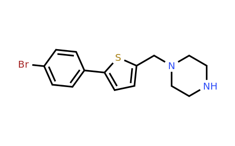 1050909-79-9 | 1-{[5-(4-bromophenyl)thiophen-2-yl]methyl}piperazine