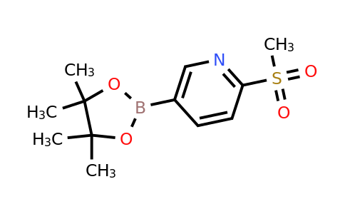 1052138-94-9 | 2-(Methylsulfonyl)-5-(4,4,5,5-tetramethyl-1,3,2-dioxaborolan-2-yl)pyridine