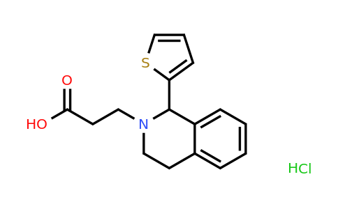 1052538-07-4 | 3-[1-(2-Thienyl)-3,4-dihydroisoquinolin-2(1H)-yl]propanoic acid hydrochloride