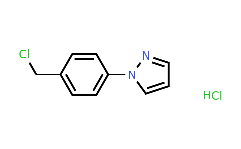 1052543-40-4 | 1-[4-(chloromethyl)phenyl]-1h-pyrazole hydrochloride