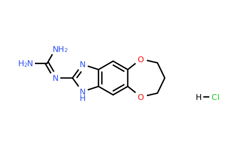 1052544-48-5 | 2-(7,8-Dihydro-1h,6h-[1,4]dioxepino[2',3':4,5]benzo[1,2-d]imidazol-2-yl)guanidine hydrochloride