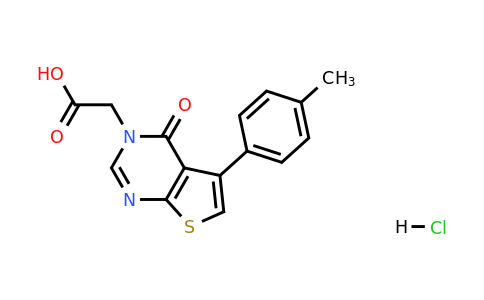 1052546-59-4 | 2-(4-Oxo-5-(p-tolyl)thieno[2,3-d]pyrimidin-3(4h)-yl)acetic acid hydrochloride