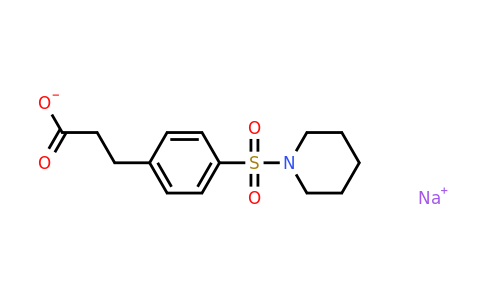 1053082-79-3 | Sodium 3-(4-(piperidin-1-ylsulfonyl)phenyl)propanoate