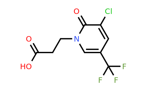 1053658-50-6 | 3-(3-Chloro-2-oxo-5-(trifluoromethyl)pyridin-1(2H)-yl)propanoic acid