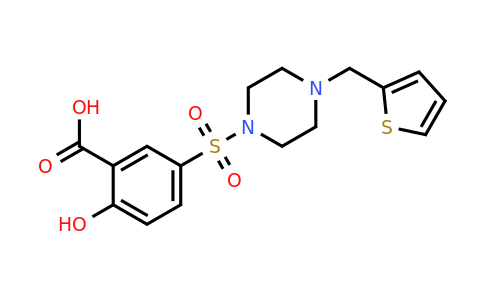 1054082-96-0 | 2-Hydroxy-5-((4-(thiophen-2-ylmethyl)piperazin-1-yl)sulfonyl)benzoic acid